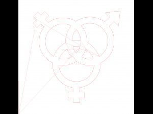 10 DXF File CNC g-code Industrial Laser sexuality DXF Plasma Nr0910 Modelo 3D