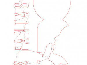 9 File DXF CNC g-code Industri Laser Potong seksualitas seksual Vektor Plasma Nr0911 Model 3D