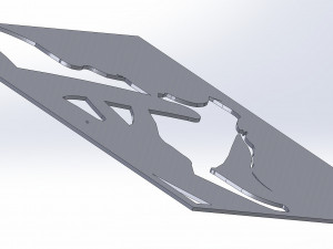 12 DXF file CNC 2 G-CODE Ind Laser Cut DECORATIVE PANEL ADDICTIVE Nr0920 3D Модель