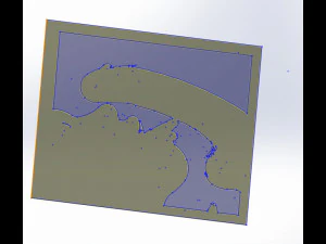 12 DXF file CNC 2 G-CODE Ind Laser Cut DECORATIVE PANEL ADDICTIVE Nr0920 3D Model