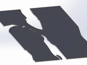 12 DXF file CNC 2 G-CODE Ind Laser Cut DECORATIVE PANEL ADDICTIVE Nr0920 3D Model