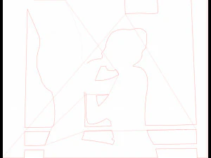 12 DXF file CNC 2 G-CODE Ind Laser Cut DECORATIVE PANEL ADDICTIVE Nr0920 3D Model