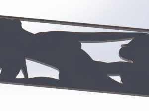 12 DXF file CNC 2 G-CODE Ind Laser Cut DECORATIVE PANEL ADDICTIVE Nr0920 3D Модель