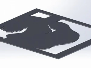 12 DXF file CNC 2 G-CODE Ind Laser Cut DECORATIVE PANEL ADDICTIVE Nr0920 3D Model