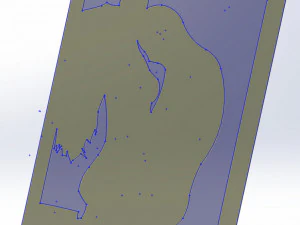 12 DXF file CNC 2 G-CODE Ind Laser Cut DECORATIVE PANEL ADDICTIVE Nr0920 3D Model