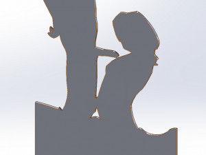 12 DXF file CNC 2 G-CODE Ind Laser Cut DECORATIVE PANEL ADDICTIVE Nr0920 3D Модель
