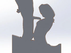 12 DXF file CNC 2 G-CODE Ind Laser Cut DECORATIVE PANEL ADDICTIVE Nr0920 3D Model