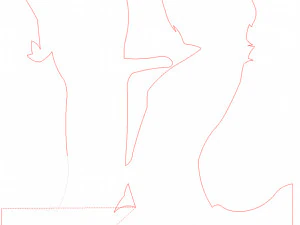 12 DXF file CNC 2 G-CODE Ind Laser Cut DECORATIVE PANEL ADDICTIVE Nr0920 3D Model