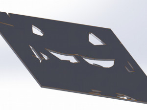 12 DXF file CNC 2 G-CODE Ind Laser Cut DECORATIVE PANEL ADDICTIVE Nr0920 3D Модель