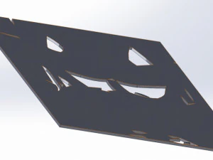 12 DXF file CNC 2 G-CODE Ind Laser Cut DECORATIVE PANEL ADDICTIVE Nr0920 3D Model