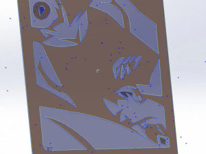 10 DXF FILE EXPLICIT Industrial Laser Cut Router Vinil Nr0930 3D Model