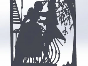 14 DXF ファイル オールド ラブ ストーリー 装飾レーザー カット ルーター ビニール Nr0940 3Dモデル