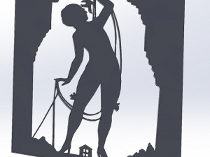 14 DXF file Old Love Story DECORATIVE Laser Cut Router Vinil Nr0940 3D Model