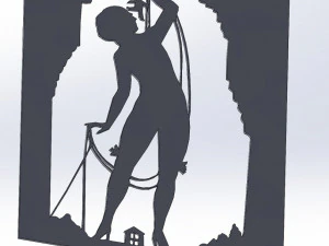 14 DXF file Old Love Story DECORATIVE Laser Cut Router Vinil Nr0940 3D Model