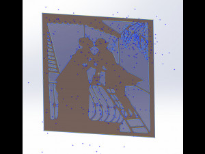 14 DXF file Old Love Story DECORATIVE Laser Cut Router Vinil Nr0940 3D Model