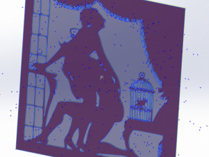 14 DXF file Old Love Story DECORATIVE Laser Cut Router Vinil Nr0940 3D Model