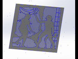 14 DXF file Old Love Story DECORATIVE Laser Cut Router Vinil Nr0940 3D Model