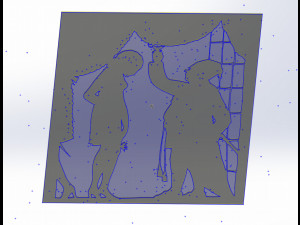 14 DXF file Old Love Story DECORATIVE Laser Cut Router Vinil Nr0940 3D Model