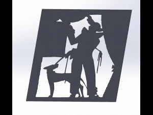 14 DXF file Old Love Story DECORATIVE Laser Cut Router Vinil Nr0940 3D Model