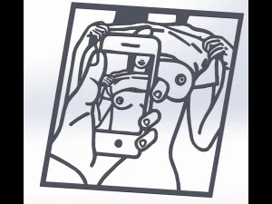 10 DXF ファイル CNC G コード産業用レーザー抽象ポップアート Nr6 ルーター Nr2206 3Dモデル