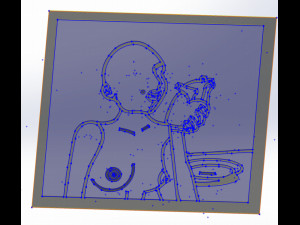 10 DXF File CNC g-code Industrial Laser Abstract POP Art Nr6 Router Nr2206 3D Модель