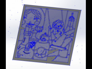 10 DXF File CNC g-code Industrial Laser Abstract POP Art Nr6 Router Nr2207 3D 模型