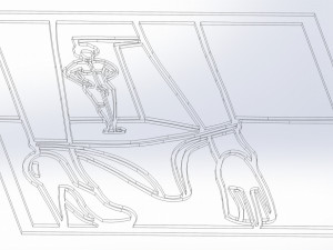 10 DXF File CNC g-code Industrial Laser Abstract POP Art Nr6 Router Nr2207 3D 模型