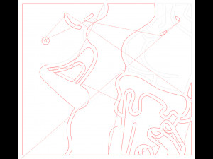 10 DXF File CNC g-code Industrial Laser Abstract POP Art Nr6 Router Nr2207 3D 模型