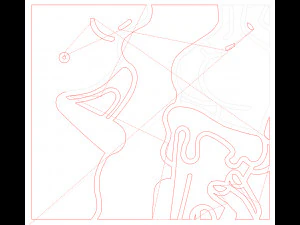 10 File DXF CNC g-code Industrial Laser Abstract POP Art Nr6 Router Nr2207 Modello 3D