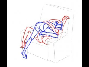5 dxf file cnc Women Pin Up Hand Sketch Retro BSDM Vinil plasma Nr2215 3D Model