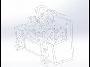 5 dxf file cnc Women Pin Up Hand Sketch Retro BSDM Vinil plasma Nr2215 3D 模型