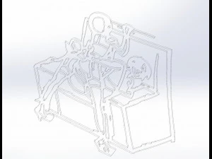 5 dxf file cnc Women Pin Up Hand Sketch Retro BSDM Vinil plasma Nr2215 3D Model