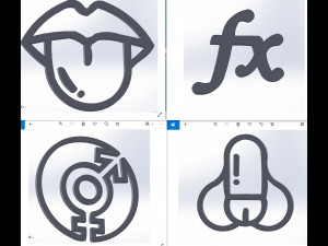 40 File DXF CNC g-code Industrial Laser Cut sexuality ICON Plasma Nr2222 Modèle 3D