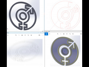 40 File DXF CNC g-code Industrial Laser Cut sexuality ICON Plasma Nr2222 Modèle 3D