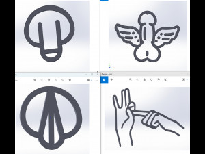 40 File DXF CNC g-code Industrial Laser Cut sexuality ICON Plasma Nr2222 Modèle 3D