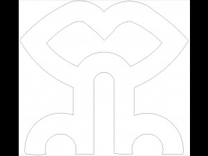 40 File DXF CNC g-code Industrial Laser Cut sexuality ICON Plasma Nr2222 Modèle 3D