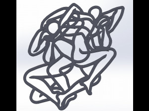 Kama Sutra 10 DXF File sexual positions CNC Industrial Laser Cut Plasma Nr2301 3D 모델