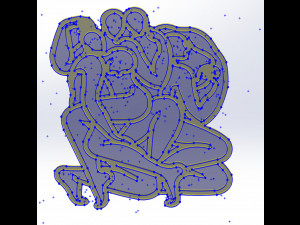 Kama Sutra 10 DXF File sexual positions CNC Industrial Laser Cut Plasma Nr2301 3D 모델