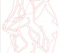 Kama Sutra 10 DXF Fichier positions sexuelles CNC Industriel Laser Cut Plasma Nr2301 Modèle 3D