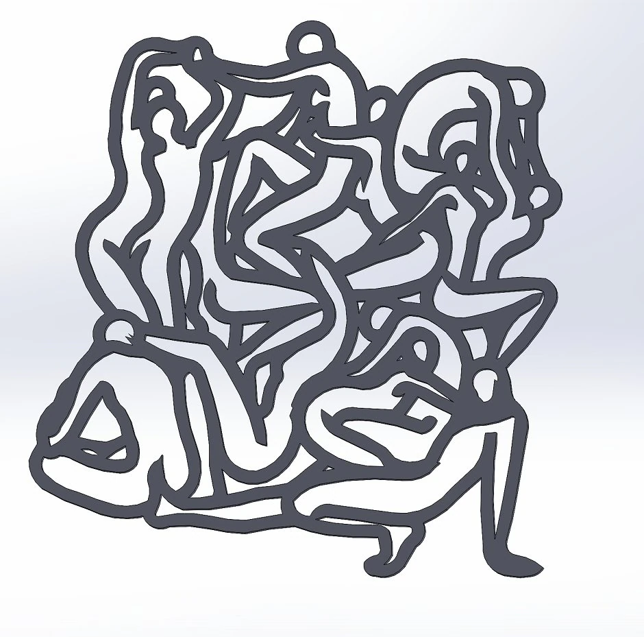 Kama Sutra 10 DXF File sexual positions CNC Industrial Laser Cut Plasma Nr2302 3D Model .c4d .max .obj .3ds .fbx .stl .blend 