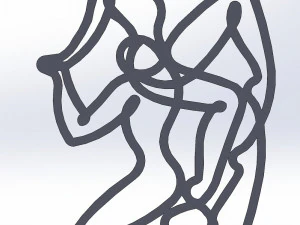 Kama Sutra 10 DXF File sexual positions CNC Industrial Laser Cut Plasma Nr2302 3D Model