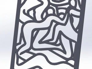 Kama Sutra 10 DXF File sexual positions CNC Industrial Laser Cut Plasma Nr2302 3D Model