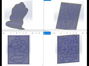 Kama Sutra 10 DXF File sexual positions CNC Industrial Laser Cut Plasma Nr2302 3D Model