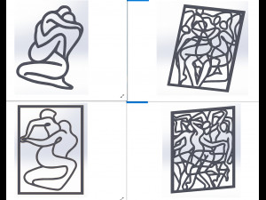 Kama Sutra 10 DXF File sexual positions CNC Industrial Laser Cut Plasma Nr2302 Modelo 3D