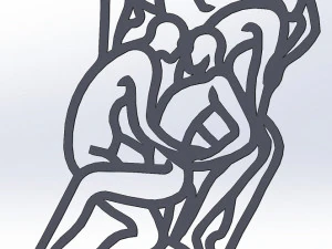 カーマスートラ 10 DXF ファイル性的位置 CNC 産業用レーザー カット プラズマ Nr2303 3Dモデル