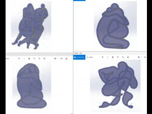 Kama Sutra 10 DXF Fichier positions sexuelles CNC Industriel Laser Cut Plasma Nr2303 Modèle 3D