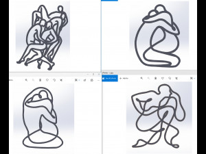 Kama Sutra 10 DXF File sexual positions CNC Industrial Laser Cut Plasma Nr2303 Modelo 3D