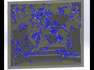 2 dxf file cnc Pin Up Hand Sketch routerVinil plasma Happy New Year Nr3853 Modello 3D