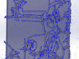 2 dxf dosyası cnc Pin Up El Kroki routerVinil plazma Mutlu Yıllar Nr3853 3D Model