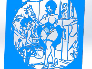 2 dxf ファイル cnc ピンアップハンドスケッチルータービニールプラズマ新年あけましておめでとうございます Nr3854 3Dモデル